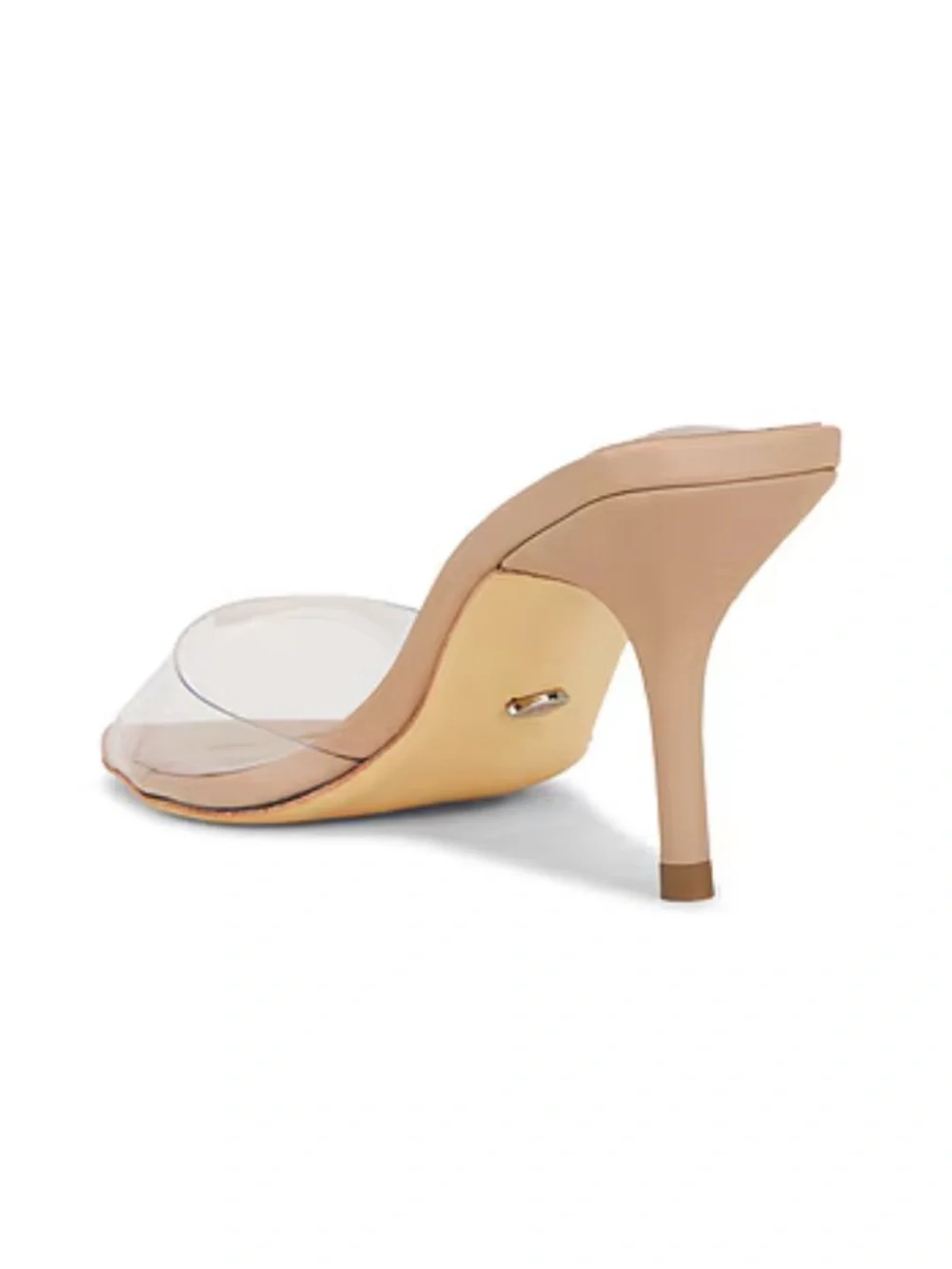 Tony Bianco Hallie Sandals Clear Skin Nude Stilettos Mules shoes Revolve 7.5